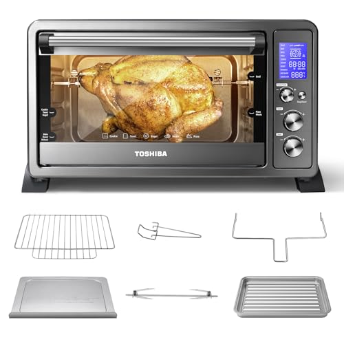 TOSHIBA AC25CEW-BS Large 6-Slice Convection Toaster...