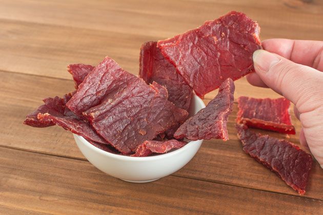 Testing the dryness of a Jerky Testing the dryness of a Jerky