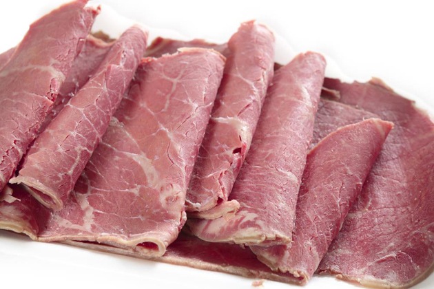 Corned beef in slice